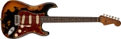 Fender Custom Shop - Limited Edition Roasted 61 Stratocaster Super Heavy Relic, Rosewood Fingerboard - Aged Black over 3-Colour Sunburst