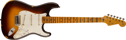 Fender Custom Shop - Limited Edition Fat 50s Stratocaster Relic, 1-Piece Maple Neck - Wide-Fade Chocolate 2-Colour Sunburst