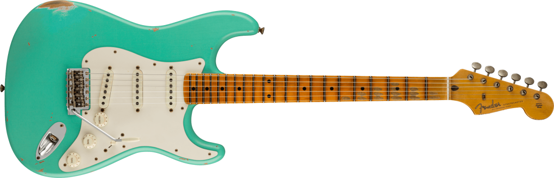Limited Edition Fat \'50s Stratocaster Relic, 1-Piece Maple Neck - Super Faded Aged Seafoam Green