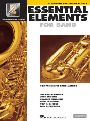 Hal Leonard - Essential Elements for Band Book 1 - Baritone Saxophone - Book/Media Online (EEi)