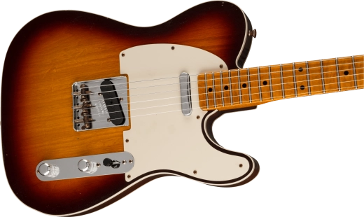 Limited Edition \'50s Twisted Telecaster Custom Journeyman Relic, Flame Maple Neck - Chocolate 3-Colour Sunburst