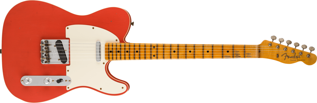 Limited Edition \'50s Twisted Telecaster Custom Journeyman Relic, Flame Maple Neck - Aged Tahitian Coral