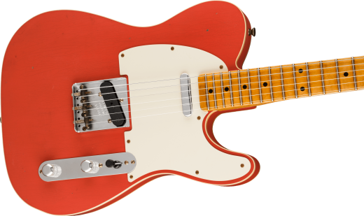 Limited Edition \'50s Twisted Telecaster Custom Journeyman Relic, Flame Maple Neck - Aged Tahitian Coral