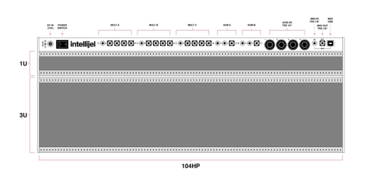 104hp 4U Palette Case - Stealth Black