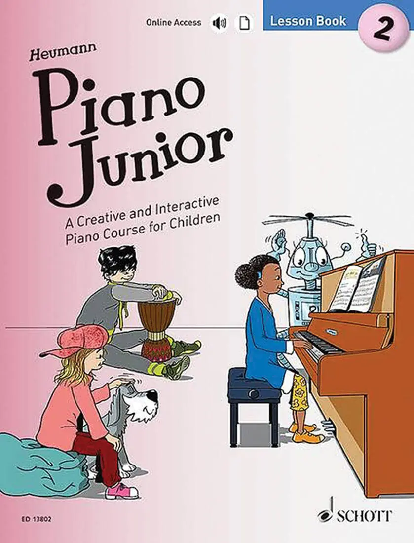 Piano Junior: Lesson Book 2 - Heumann - Book/Audio Online