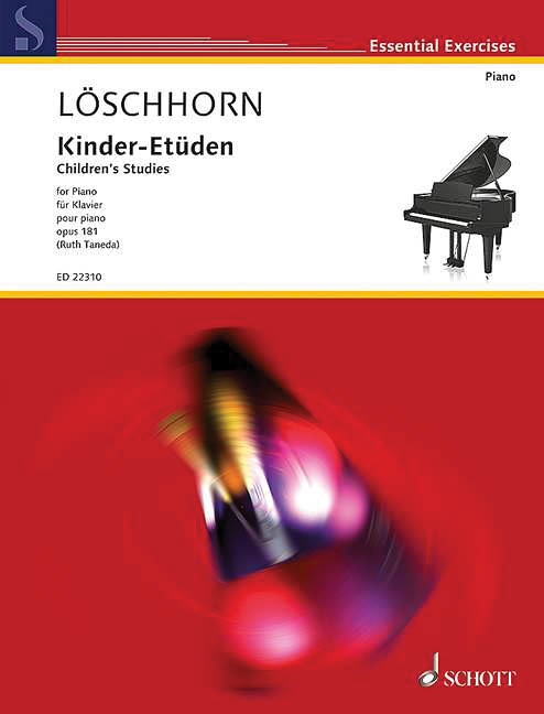 Children\'s Studies, Op. 181 [Kinder-Etuden] - Loschhorn - Piano - Book