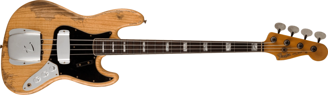Limited Edition Custom Jazz Bass Heavy Relic, Rosewood Fingerboard - Aged Natural