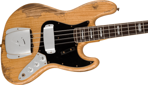 Limited Edition Custom Jazz Bass Heavy Relic, Rosewood Fingerboard - Aged Natural