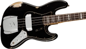 Limited Edition Custom Jazz Bass Heavy Relic, Rosewood Fingerboard - Aged Black