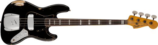 Fender Custom Shop - Limited Edition Custom Jazz Bass Heavy Relic, Rosewood Fingerboard - Aged Black