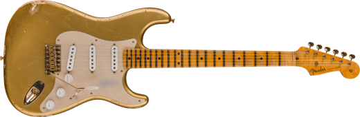 Fender Custom Shop - Limited Edition 55 Bone Tone Stratocaster Relic, Flame Maple Fingerboard - Aged HLE Gold