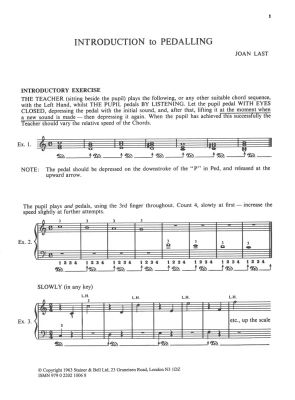 Introduction to Pedalling - Last - Piano - Book