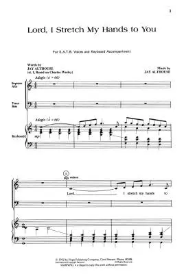 Lord, I Stretch My Hands to You - Althouse - SATB