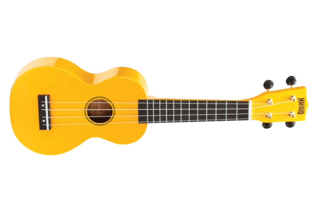 Rainbow Series Soprano Ukulele with Bag - Yellow