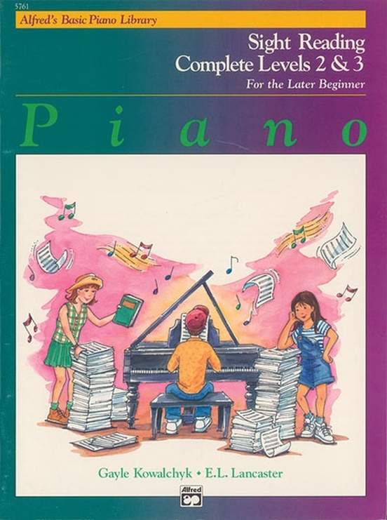 Alfred\'s Basic Piano Library: Sight Reading Book Complete Level 2 & 3 - Piano - Book