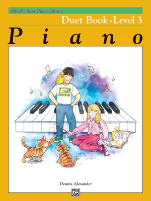 Alfred Publishing - Alfreds Basic Piano Library: Duet Book 3 - Alexander - Piano Duets (1 Piano, 4 Hands) - Book