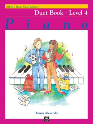 Alfred Publishing - Alfreds Basic Piano Library: Duet Book 4 - Alexander - Piano Duets (1 Piano, 4 Hands) - Book