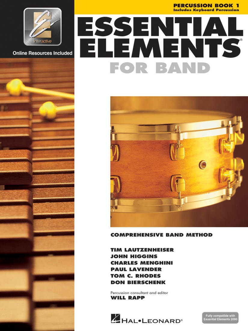 Essential Elements for Band Book 1 - Percussion - Book/Media Online (EEi)