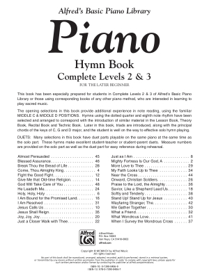 Alfred\'s Basic Piano Library: Hymn Book Complete 2 & 3 - Piano - Book