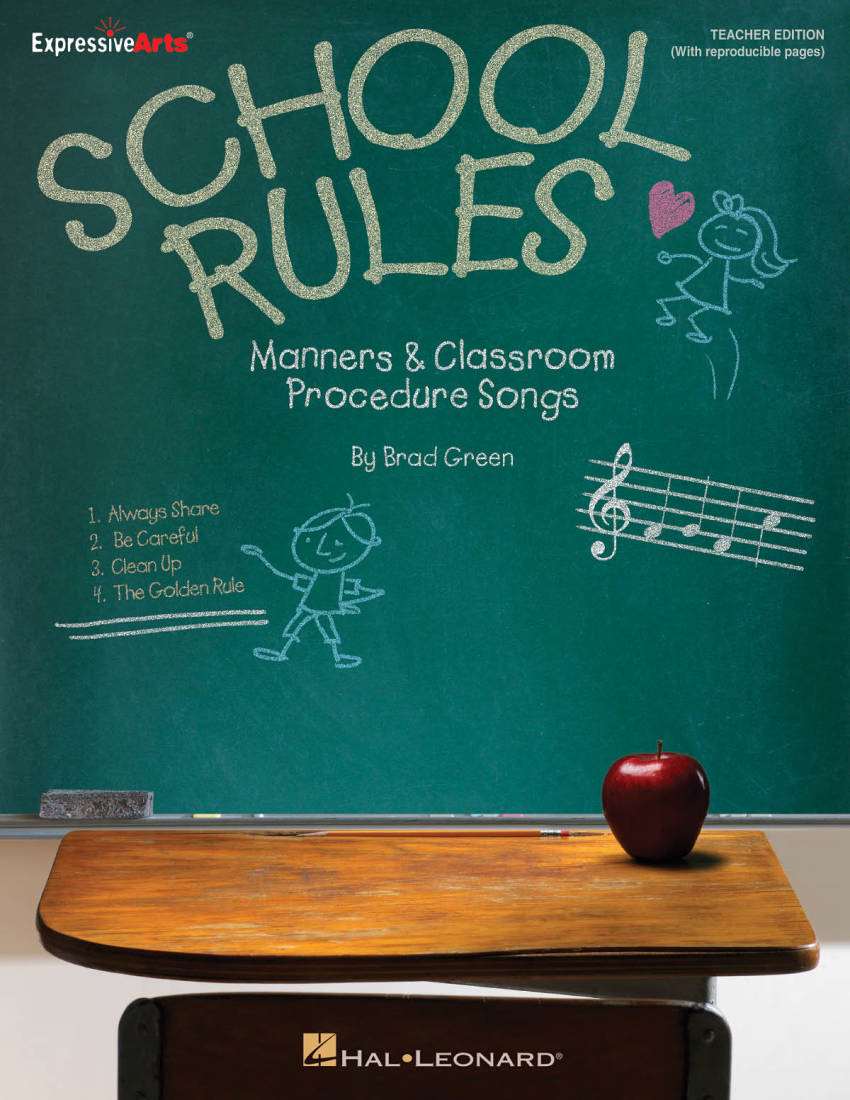 School Rules: Manners and Classroom Procedure Songs - Green - Teacher Edition