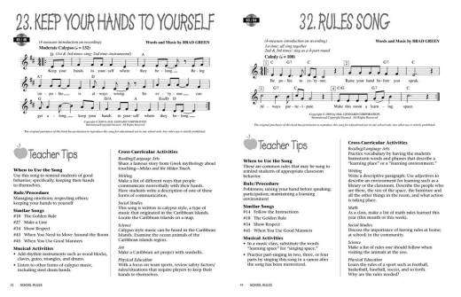 School Rules: Manners and Classroom Procedure Songs - Green - Teacher Edition