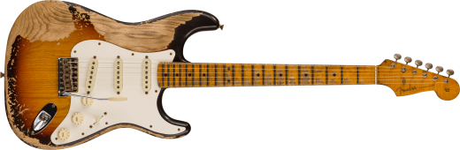 Fender Custom Shop - Limited Edition Red Hot Stratocaster Super Heavy Relic, Maple Fingerboard - Aged Chocolate 3-Colour Sunburst