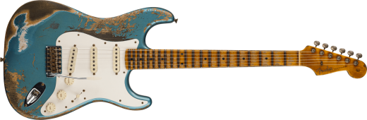 Fender Custom Shop - Limited Edition Red Hot Stratocaster Super Heavy Relic, Maple Fingerboard - Aged Lake Placid Blue