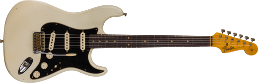 Fender Custom Shop - Stratocaster Postmodern Journeyman Relic  touche en palissandre (fini Aged Olympic White)