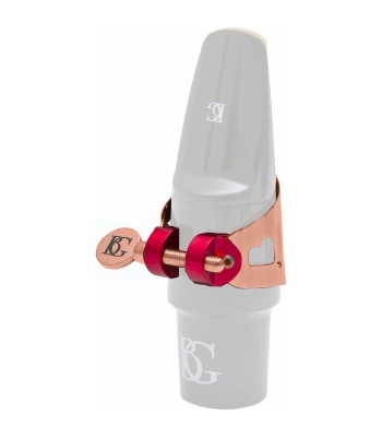 Duo Metal Alto Saxophone/Bb Clarinet Ligature with Cap - Rose Gold