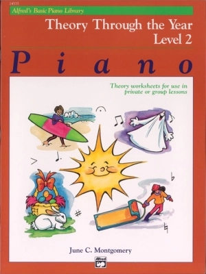 Alfred\'s Basic Piano Library: Theory Through the Year Book 2 - Piano - Book
