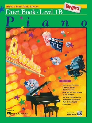 Alfred\'s Basic Piano Library: Top Hits! Duet Book 1B - Piano Duets (1 Piano, 4 Hands) - Book