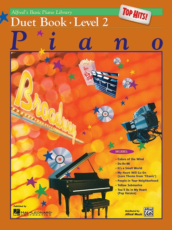 Alfred\'s Basic Piano Library: Top Hits! Duet Book 2 - Piano Duets (1 Piano, 4 Hands) - Book