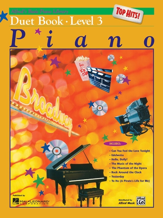 Alfred\'s Basic Piano Library: Top Hits! Duet Book 3 - Piano Duets (1 Piano, 4 Hands) - Book
