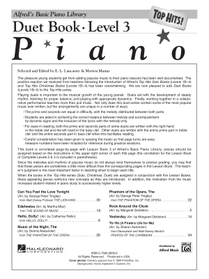 Alfred\'s Basic Piano Library: Top Hits! Duet Book 3 - Piano Duets (1 Piano, 4 Hands) - Book