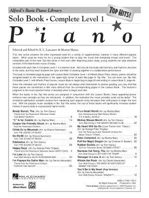 Alfred\'s Basic Piano Library: Top Hits! Solo Book Complete 1 (1A/1B) - Lancaster/Manus - Piano - Book