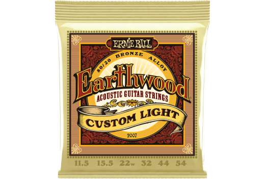 Ernie Ball - Earthwood Custom Light 80/20 Acoustic Guitar Strings - 11.5-54