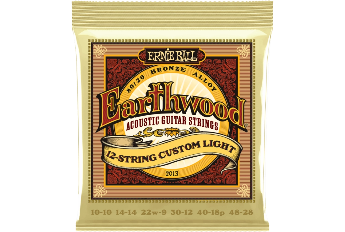 Earthwood Custom Light 80/20 12-String Acoustic Guitar Strings - 10-48