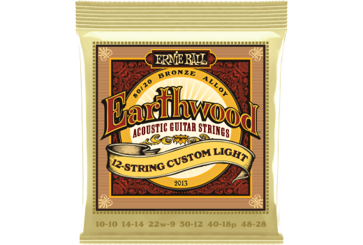 Ernie Ball - Earthwood Custom Light 80/20 12-String Acoustic Guitar Strings - 10-48