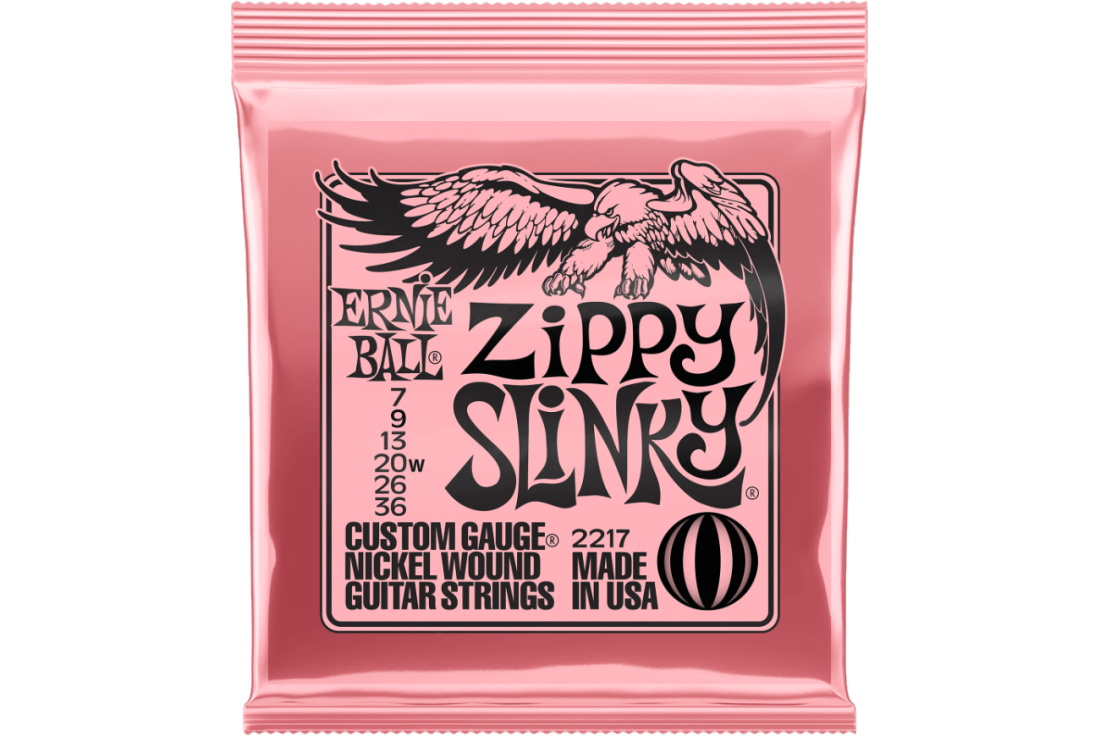 Zippy Slinky Nickel Wound Electric Guitar Strings - 7.5-36