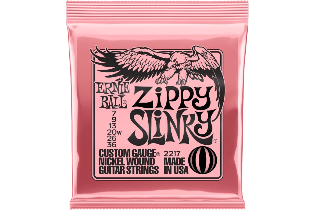 Zippy Slinky Nickel Wound Electric Guitar Strings - 7.5-36