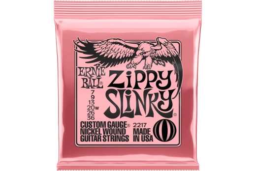 Ernie Ball - Zippy Slinky Nickel Wound Electric Guitar Strings - 7.5-36