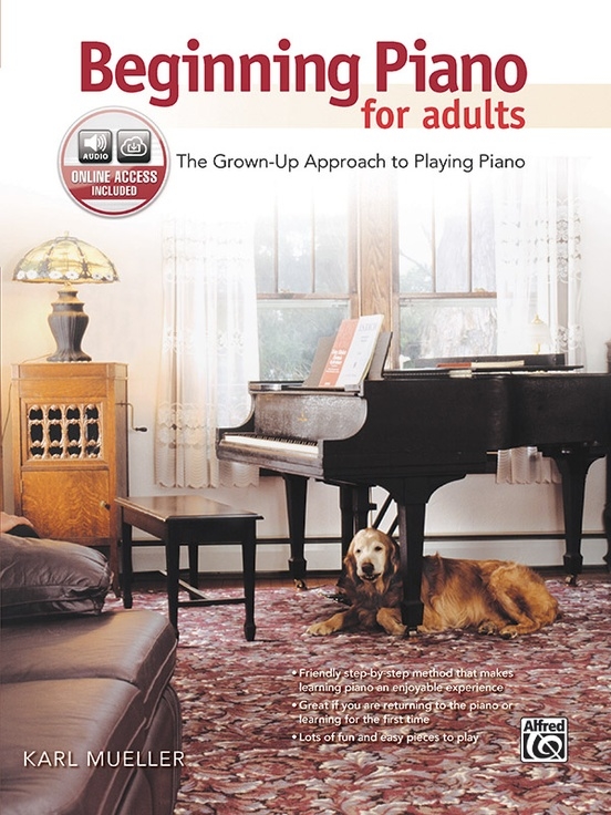Beginning Piano for Adults - Mueller - Piano - Book/Audio Online
