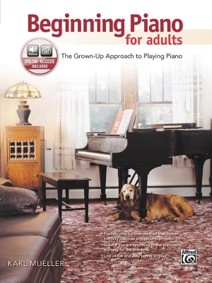 Alfred Publishing - Beginning Piano for Adults - Mueller - Piano - Book/Audio Online