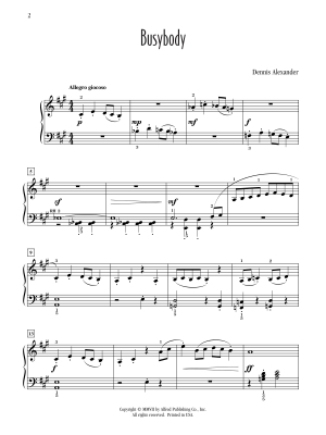 Busybody - Alexander - Piano - Sheet Music