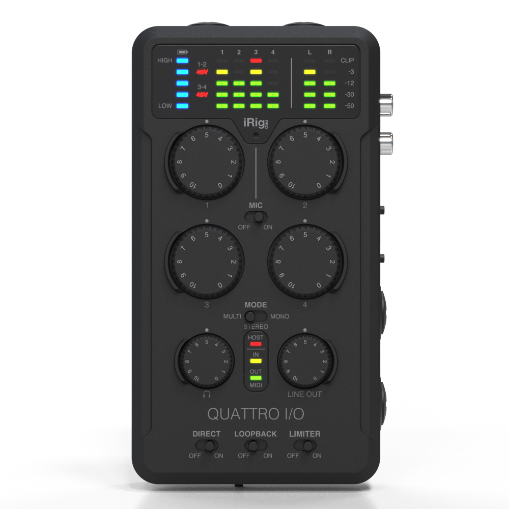 iRig Pro Quattro I/O 4 Channel Audio Interface - Mobile Interface