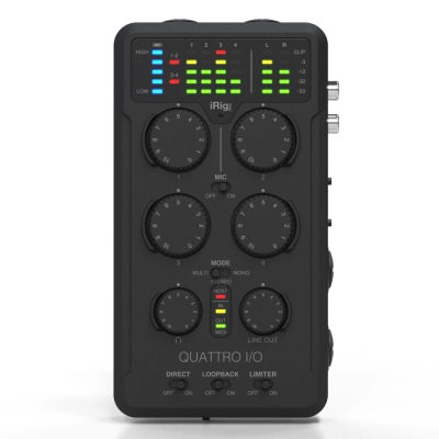 IK Multimedia - iRig Pro Quattro I/O - Deluxe Bundle