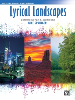 Alfred Publishing - Lyrical Landscapes, Book 1 - Springer - Piano - Book