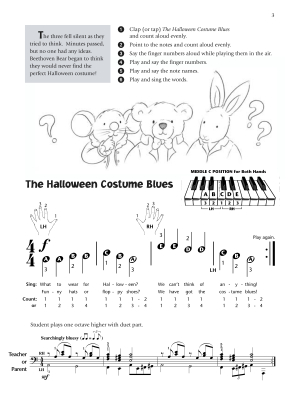 Music for Little Mozarts: Halloween Fun! Book 2 - Piano - Book