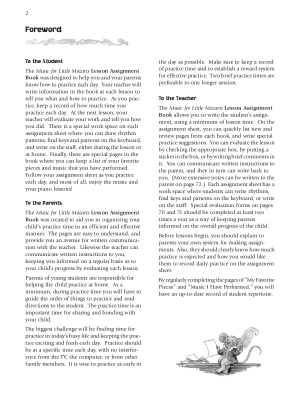 Music for Little Mozarts: Lesson Assignment Book - Piano - Book