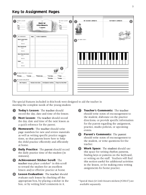 Music for Little Mozarts: Lesson Assignment Book - Piano - Book